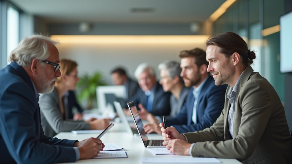 Pracovníci různého věku v moderní kanceláři, reprezentující prodloužení pracovního věku